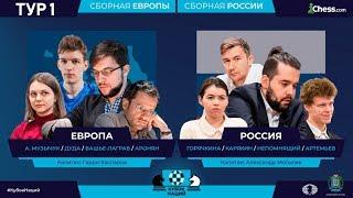 Кубок Наций 2020! День 1 / Европа vs Россия! 5 мая в 16.00 Мск на chess.com