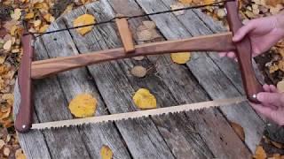 Esker Wooden Buck Saw view by www bushcraftcanada com