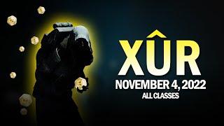 Xur Location & Loot - November 4, 2022 / 11-4-22 [Destiny 2]