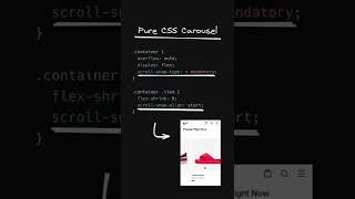 Native carousel like Nike in pure #css - touch friendly and buttery smooth!