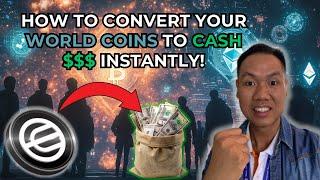 NEWBIES! Easy steps to convert WORLD COIN to Cash $$$ via WORLD CHAIN! | MYEG MALAYSIA MIMOS BERHAD