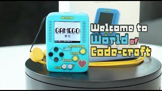 GameGo handheld programmable console feat Microsoft makecode from game consumer to game developer ,