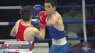 EUBC U22  Finals (56kg) HESSION ADAM BRIAN (IRL) vs BAZEYAN ARTUR (ARM)