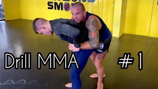 Drill MMA #1 - wybrona nogi, obejście, wstanie, obalenie.