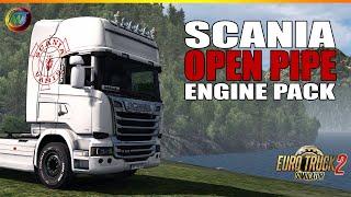 ETS2 MODS - Scania 2016 Open Pipe Engine Pack by Robinicus [ETS2 1.37]