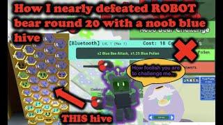 How i nearly beat round 20 as a noob blue hive! Tips&tricks to beat r20 Bee Swarm Simulator