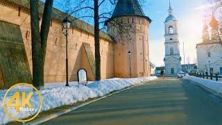 Walking Tour through the streets of the ancient city of Suzdal in Russia