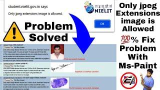 Only jpeg extensions image is allowed CCC | Problem Solve  % | jpg to jpeg CCC |