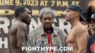 ADRIEN BRONER TRIES TO PUNK BILL HUTCHINSON WITH DEATH STARE DURING INTENSE FINAL FACE OFF