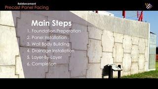 Geosynthetic Application | How "Precast Panel Facing Reinforced Soil Structure" is done?