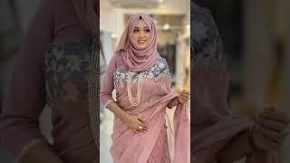 Hijab style with saree #viral #short #shorts
