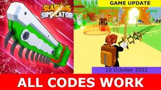 *ALL CODES WORK* Slashing Simulator ROBLOX 10 OCTOBER 2022