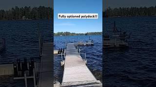 Transformation: from empty lake to bring on summer! #lakelife #docks #work #floating #polydock