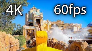 Journey to Atlantis front seat on-ride 4K POV @60fps SeaWorld Orlando