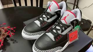 UNBOXING of JORDAN 3 BLACK CEMENT from STOCK X