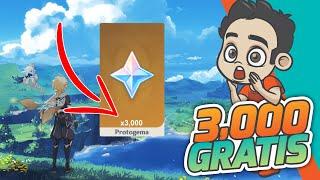  ¡3000 PROTOGEMAS GRATIS! Genshin Impact