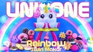 UNICONE Rainbow Swirl Maker | CUTE Unicorn that creates Rainbow Swirls!!!