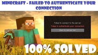 Failed to authenticate your connection - hypixel (2023)