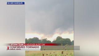 Funnel clouds, tornado in Hardin County