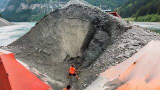 Barge unloading 2260 tons of iron ore - Flow, relaxing sound - Ying1