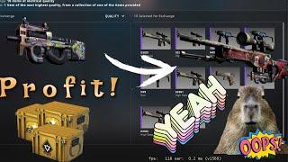 25 EURO PROFITABLE CS GO TRADE UP \ Part2  #shorts