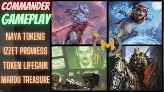 Commander Game - Baylen, Bria, Darien, Mr. House - EDH Gameplay MTG Magic the Gathering