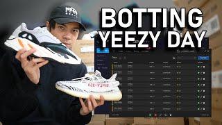 Botting Yeezy Day 2021 - HUGE RESTOCKS! Sneaker Reselling Vlog Live Cop