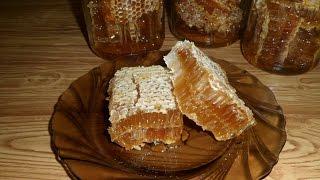 Мед в сотах. Honey comb. Honey. Готовим с Оксаной Валерьевной.