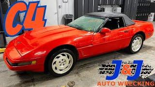 1995 Chevrolet C4 Corvette Part Out: J & J Auto Wrecking Test Video Stock # RSCE345