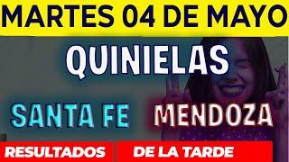 Resultados Quinielas Vespertinas de Santa Fe y Mendoza, Martes 4 de Mayo