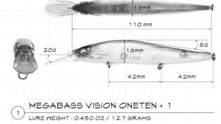 TackleTour Video - Exploring the Megabass Vision 110 Ripbait Variants