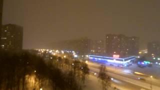 Москва - Вечер - Метель Timelapse 26.01.2017