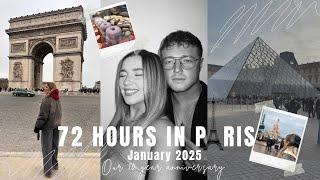 72 HOURS IN PARIS| PARIS VLOG JANUARY 2025, THE LOUVRE, ARC DE TRIOMPHE & DISNEY LAND!!