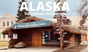 【4K】Alaska Walking Tour - Downtown Anchorage Tour, Alaska, USA