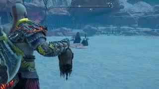 God of War Ragnarok - Дочка Тора подымает Мьельнир после концовки