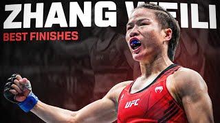 That's It!  | Zhang Weili's Best Finishes | UFC 300