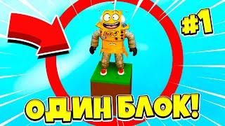 РОБЛОКС СКАЙБЛОК! НО У МЕНЯ ТОЛЬКО ОДИН БЛОК! Roblox Sky Block