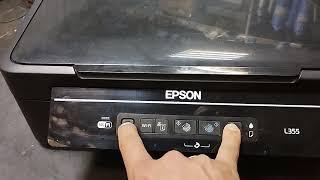 Epson l355 Как сделать сброс настроек (hard reset, factory reset)