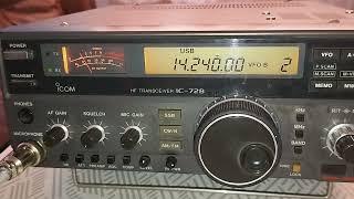 icom ic 728, CN8GFH & MR0IQD sur 20m.  04/05/2023