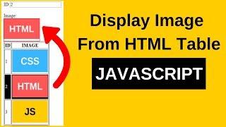 How To Display Selected HTML Table Row IMAGE Into DIV or IMG Using JavaScript [ with Source code ]