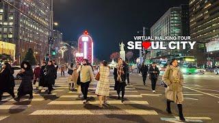 [Full Version] Seoul Evening Walk in Myeongdong, Gwanghwamun, Insadong, Jongno, Euljiro, South Korea