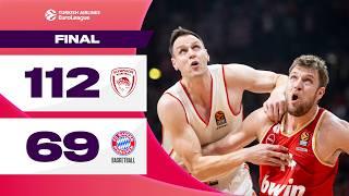 Vezenkov Scores 45 in Olympiacos Win | Olympiacos – Bayern Munich | BASKETBALL HIGHLIGHTS R20 24-25