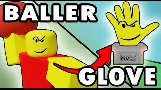 BALLER BECAME A GLOVE! ROBLOX SLAP BATTLES ANIMATION