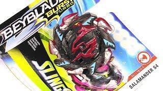 SALAMANDER S4 Unboxing Review Test Battles!! Beyblade Burst Turbo SlingShock