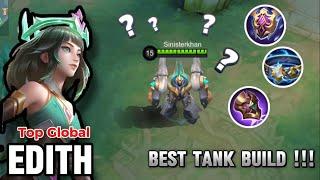 EDITH BEST BUILD FOR ROAM 2024  ?!!! BUILD TOP 1 GLOBAL EDITH GAMEPLAY ~ MLBB