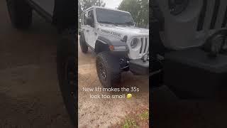 New lift means new tires ‍️ #jeepwrangler #jeep #offroad #offroad4x4 #4x4 #offroading