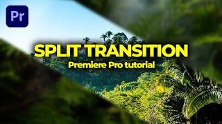 Easy Split / Slice Transition - Premiere Pro Tutorial for Beginers