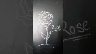 Easy rose   drawing ️ #rosedrawing #artanushka #artbyanushka #drawing #easydrawing