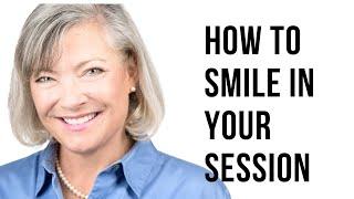 How To Smile in Your Headshot Session (tips for a natural smile in your photoshoot)