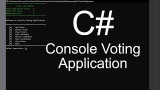 C# Console Voting Application